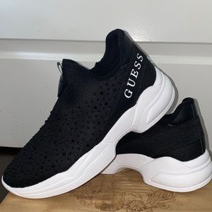 Guess black rhinestone sneakers
